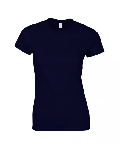 Gildan 64000L Softstyle női pamut póló - Navy
