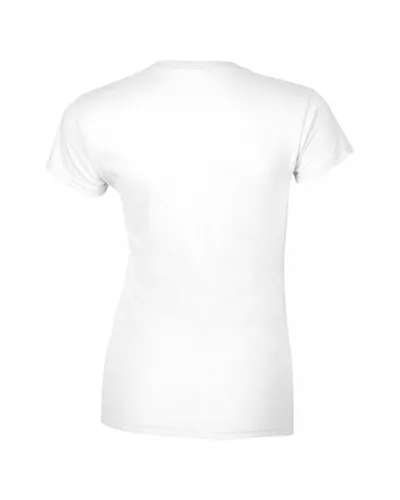 Gildan 64000L Softstyle női pamut póló - White