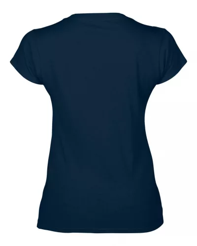 Gildan GIL64V00 Softstyle női V-nyakú póló - Navy