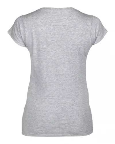 Gildan GIL64V00 Softstyle női V-nyakú póló - RS Sport Grey