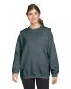 Gildan GISF000 Softstyle pamut felnőtt környakú pulóver - Dark Heather 