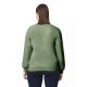 Gildan GISF000 Softstyle pamut felnőtt környakú pulóver - Military Green