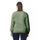 Gildan GISF000 Softstyle pamut felnőtt környakú pulóver - Military Green