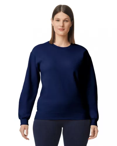 Gildan GISF000 Softstyle pamut felnőtt környakú pulóver - Navy