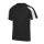 Just Cool JC003J Cool gyerek kontrasztos póló - Jet Black/Arctic White