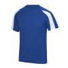 Just Cool JC003J Cool gyerek kontrasztos póló - Royal Blue/Arctic White