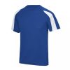 Just Cool JC003J Cool gyerek kontrasztos póló - Royal Blue/Arctic White