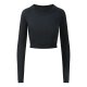 Just Cool JC039 WOMEN'S LONG SLEEVE CROP T S