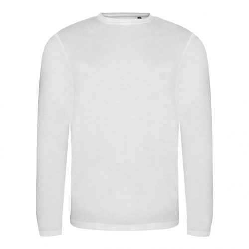Just Ts JT002 hosszú ujjú Tri-Blend póló - Solid White