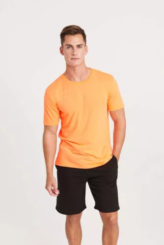 Just Ts JT004 Electric Tri-Blend T - Electric Orange