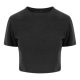 Just Ts JT006 női Tri-Blend rövid fazonú póló - Heather Black