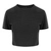 Just Ts JT006 női Tri-Blend rövid fazonú póló - Heather Black