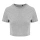 Just Ts JT006 női Tri-Blend rövid fazonú póló - Heather Grey
