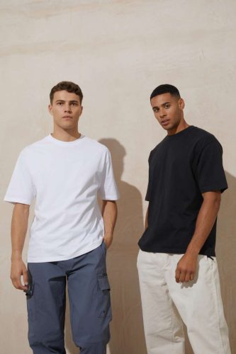 Just Ts JT009 nagyméretű uniszex póló - White