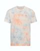 Just Ts JT022 batikolt mintás rövid ujjú póló - Grey Pink Marble