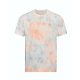 Just Ts JT022 batikolt mintás rövid ujjú póló - Grey Pink Marble