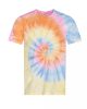 Just Ts JT022 batikolt mintás rövid ujjú póló - Tie-Dye Swirl