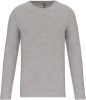 Kariban KA3016 férfi hosszú ujjú környakú póló - Light Grey Heather
