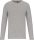 Kariban KA3016 férfi hosszú ujjú környakú póló - Light Grey Heather