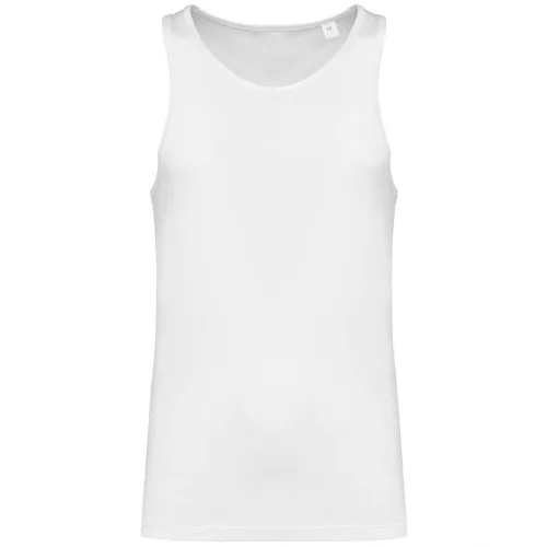 Kariban KA3023IC Eco-friendly férfi pamut atléta - White