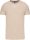 Kariban KA356 férfi környakú rövid ujjú póló - Light Sand