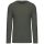 Kariban KA359 férfi hosszú ujjú környakú póló - Dark Khaki