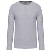 Kariban KA359 férfi hosszú ujjú környakú póló - Oxford Grey