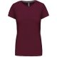 Kariban KA380 női környakú rövid ujjú póló - Wine