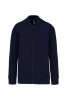 Kariban KA4002 unisex pamut cipzáros pulóver - Navy