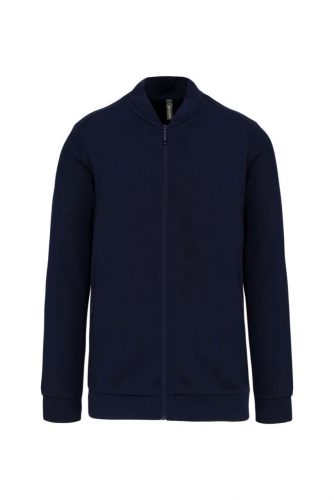 Kariban KA4002 unisex pamut cipzáros pulóver - Navy