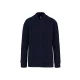 Kariban KA4002 unisex pamut cipzáros pulóver - Navy