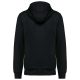 Kariban KA4008 French Terry unisex pamut cipzáros kapucnis pulóver - Black 