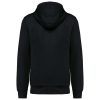 Kariban KA4008 French Terry unisex pamut cipzáros kapucnis pulóver - Black 