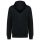 Kariban KA4008 French Terry unisex pamut cipzáros kapucnis pulóver - Black 