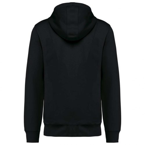 Kariban KA4008 French Terry unisex pamut cipzáros kapucnis pulóver - Black 