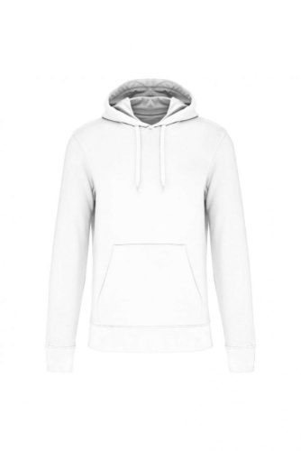 Kariban KA4027 Eco-friendly férfi kapucnis pulóver - White