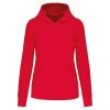 Kariban KA4028 Eco-friendly női kapucnis pulóver - Red