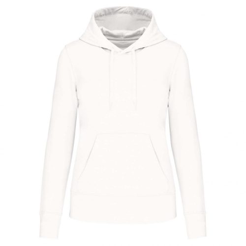 Kariban KA4028 Eco-friendly női kapucnis pulóver - White