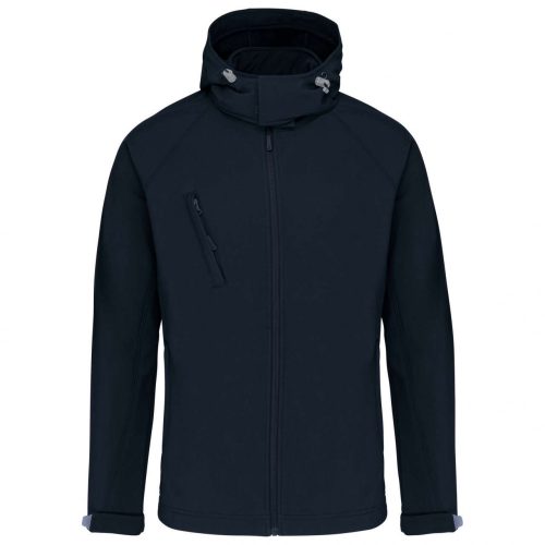Kariban KA413 férfi levehető kapucnis softshell dzseki - Navy