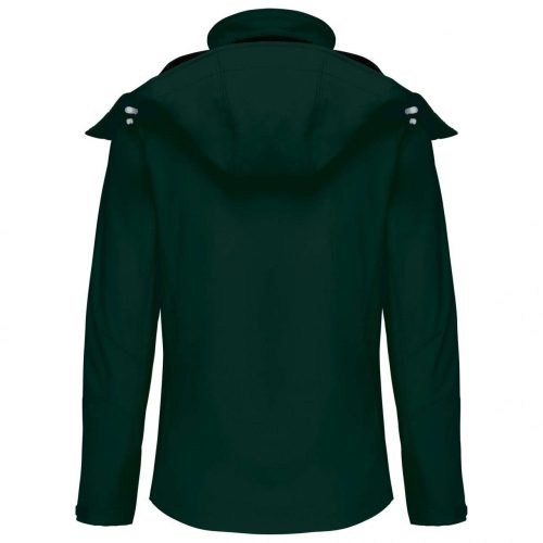 Kariban KA414 női levehető kapucnis softshell dzseki - Bottle Green