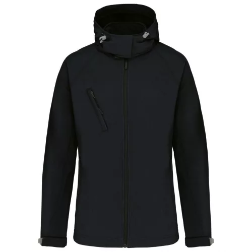 Kariban KA414 női levehető kapucnis softshell dzseki - Black