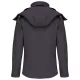 Kariban KA414 női levehető kapucnis softshell dzseki - Titanium