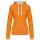 Kariban KA465 Contrast női pamut kapucnis pulóver - Orange/White