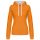 Kariban KA465 Contrast női pamut kapucnis pulóver - Orange/White