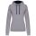 Kariban KA465 Contrast női pamut kapucnis pulóver - Oxford Grey/Navy