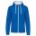 Kariban KA466 Contrast férfi pamut cipzáros kapucnis pulóver -  Light Royal Blue/White