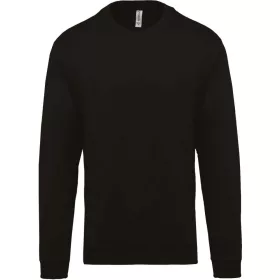 Kariban KA474 uniszex pamut környakas pulóver - Black