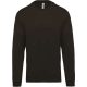 Kariban KA474 uniszex pamut környakas pulóver - Dark Grey