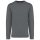 Kariban KA474 uniszex pamut környakas pulóver - Storm Grey