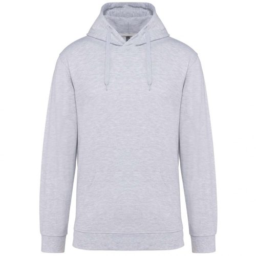 Kariban KA476 férfi pamut kapucnis pulóver - Ash Heather